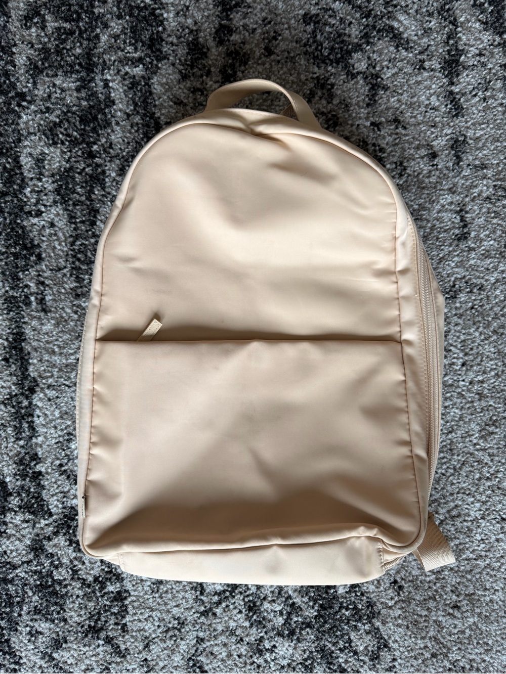 BEIS Light Beige Minimalist Backpack